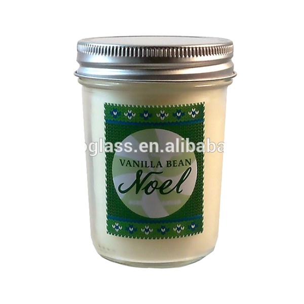Whole sale 4oz, 8oz, 12oz, 16oz, 32oz glass mason jars with metal lid