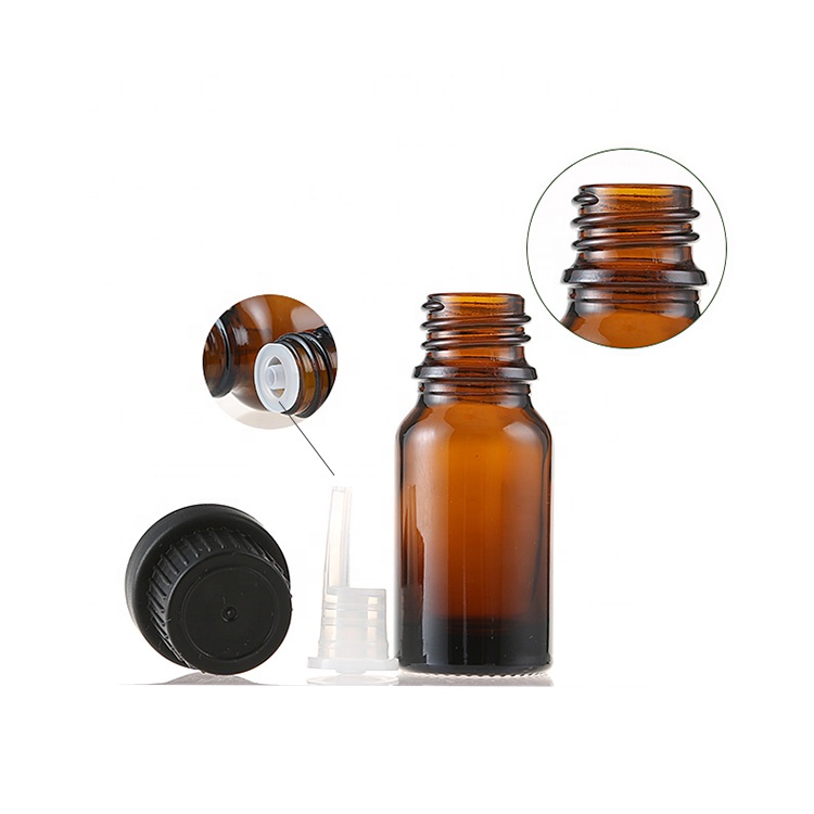 Whole sale 5ml 10ml 15ml 20ml 30ml 50ml 100ml amber essential oil bottle