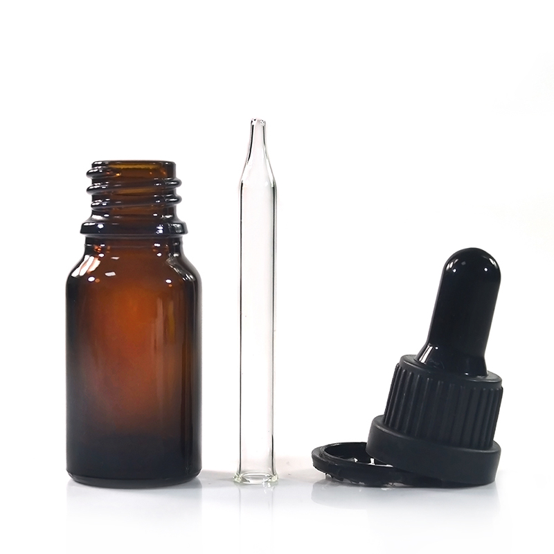 Whole sale essential oil packaging 5ml 10ml 15ml 20ml 30ml 50ml 100ml clear amber green blue glass dropper bottle