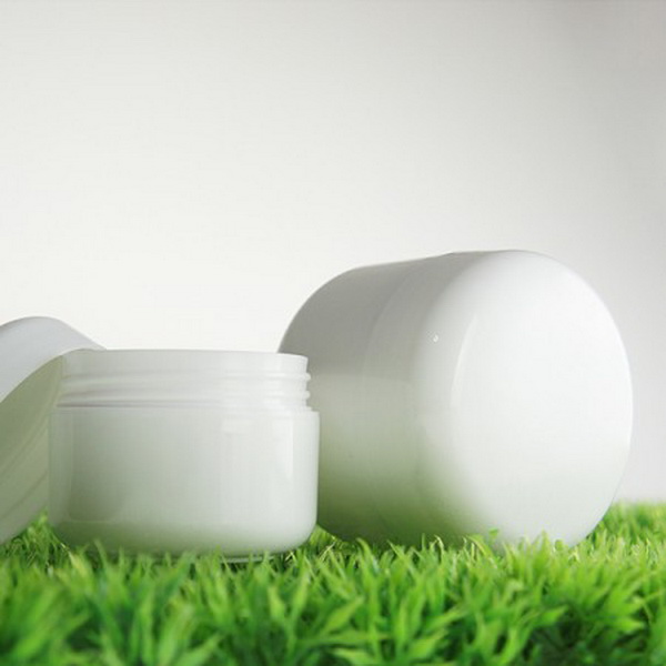 Whole size round double wall cosmetic cream jar