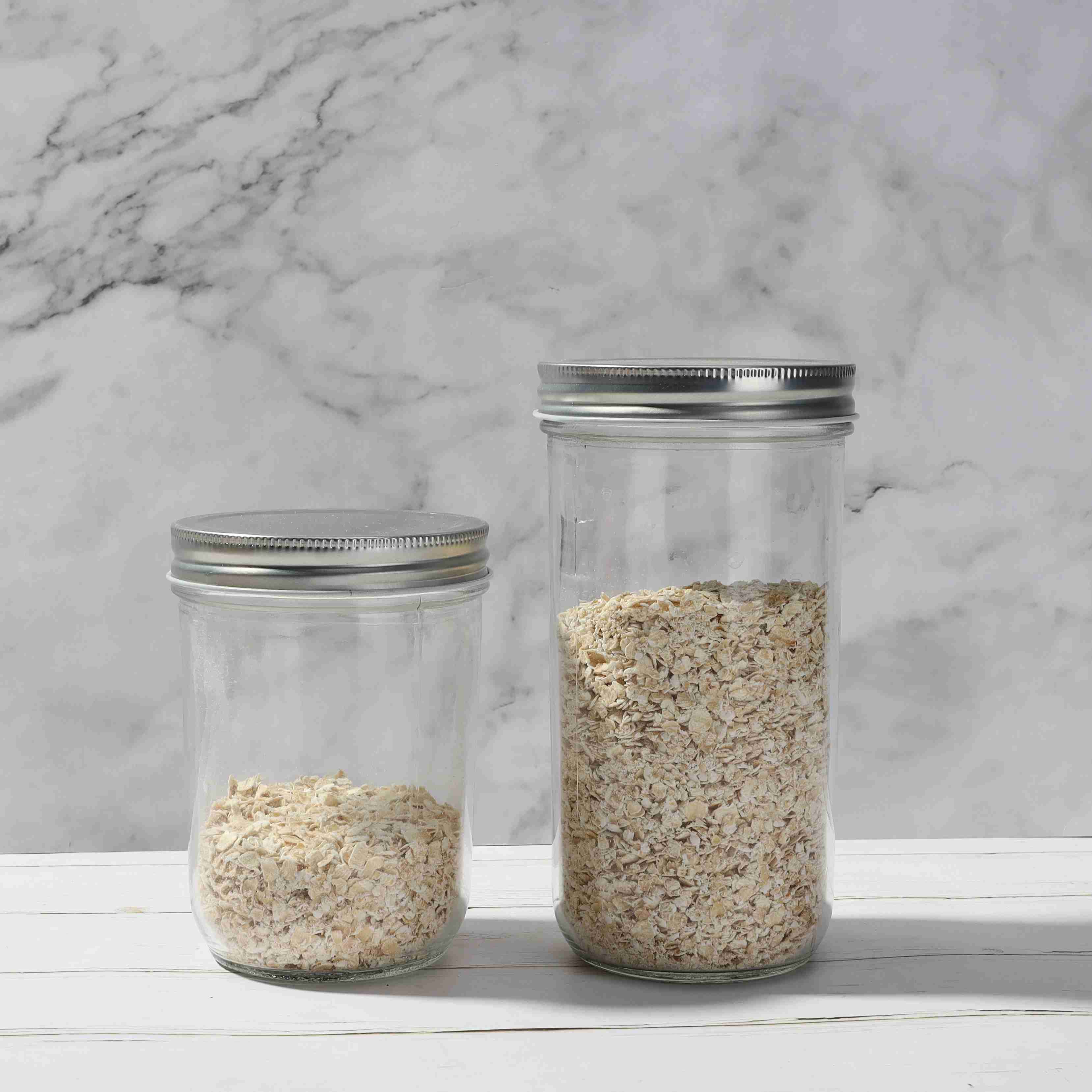 Wholease 350ml 500 ml Big mouth jar with label line Salad jar with safety button food canned jars with lids