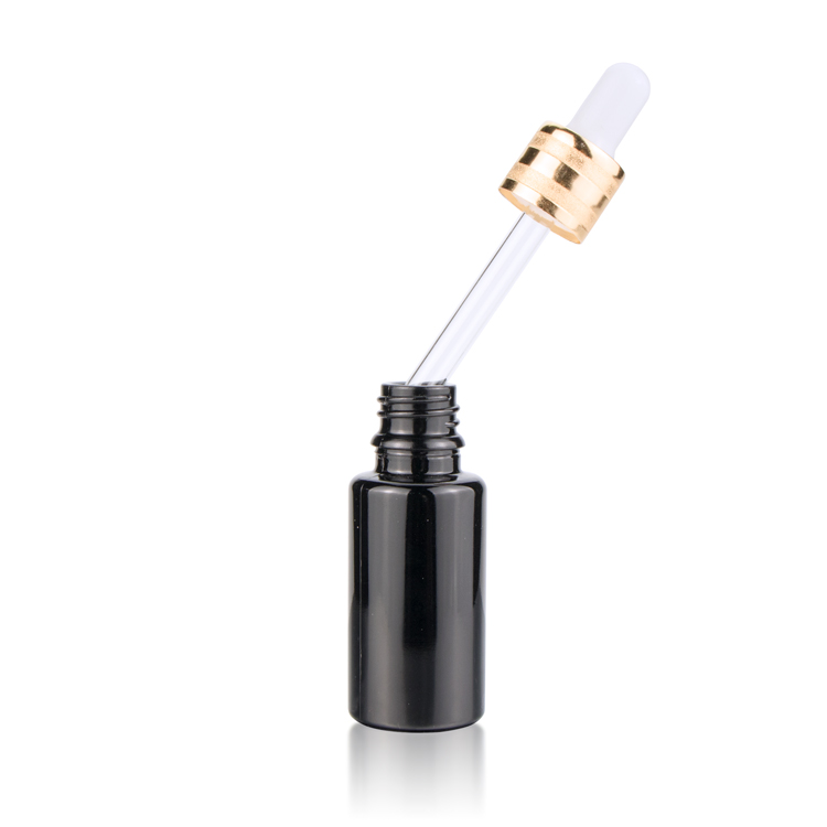 Wholesale 0.17 0.5 1 2 fl oz Ultra Violet Glass Dropper Bottle Temper Evident Glass Eye Dropper/fine mist sprayer for cosmetic