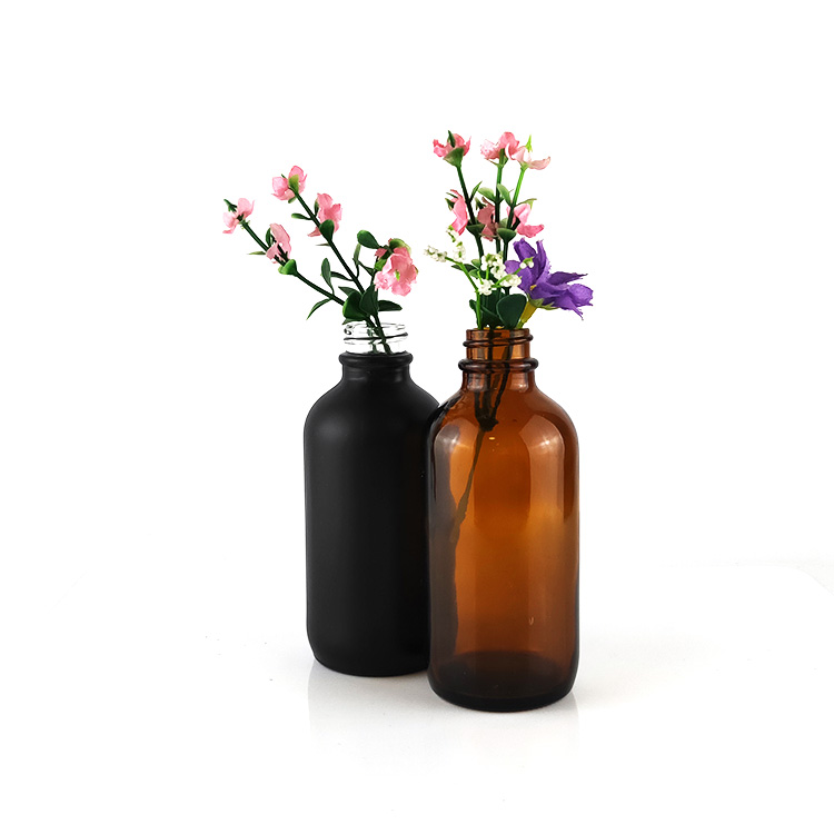 Wholesale 0.5 oz 1oz 2oz 4oz empty boston glass dropper bottle for essential oil