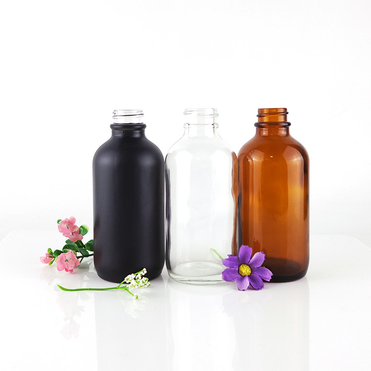 Wholesale 0.5 oz 1oz 2oz 4oz empty boston glass dropper bottle for essential oil