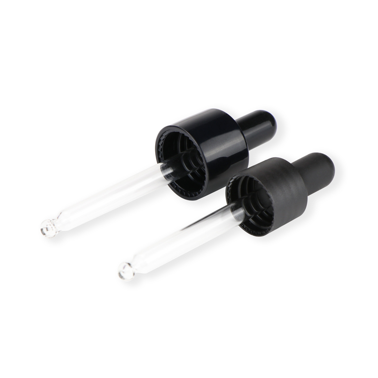 Wholesale 1/2 1 2 4 8 16 32oz empty cosmetic blue boston round glass bottles with black cap and dropper for cbd essential oil