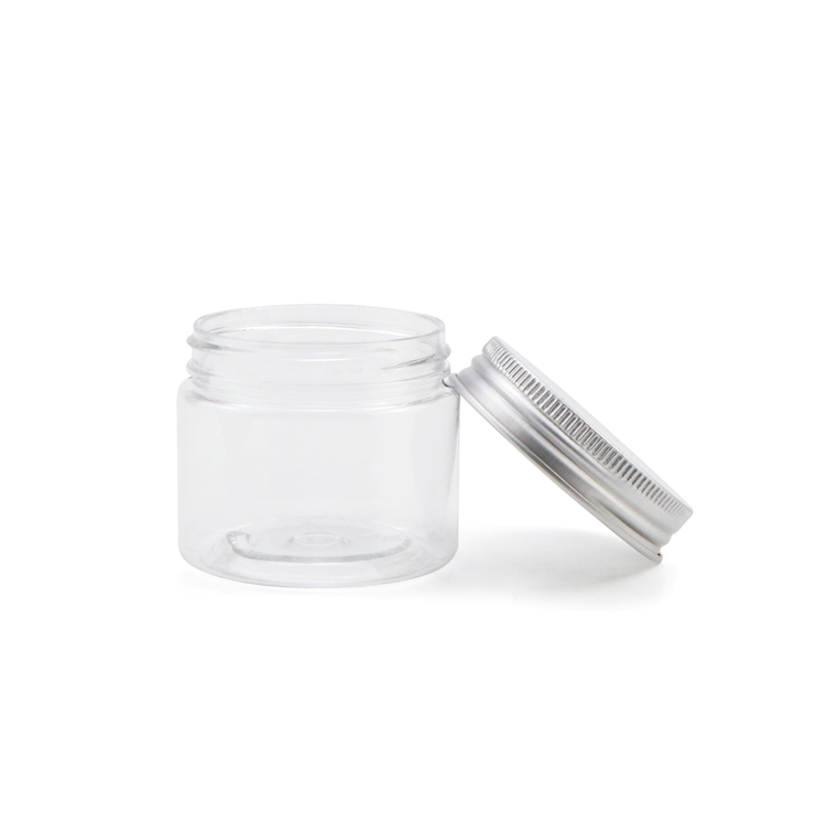 Wholesale 1 2 ounce empty transparent cylinder private label pharmaceutical plastic candy jar sealer with lid