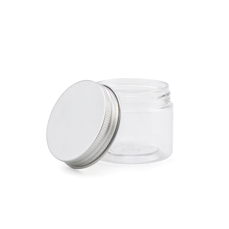 Wholesale 1 2 ounce empty transparent cylinder private label pharmaceutical plastic candy jar sealer with lid