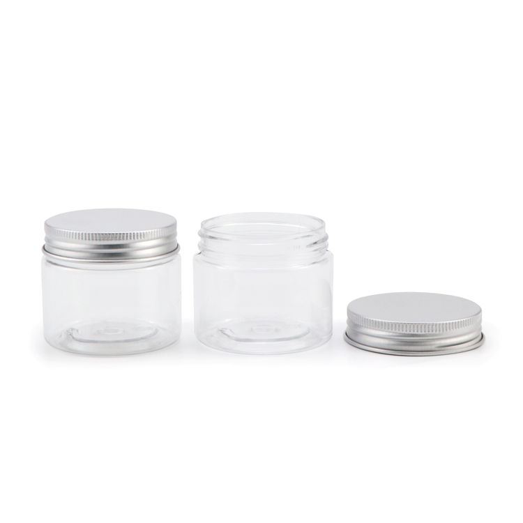 Wholesale 1 2 ounce empty transparent cylinder private label pharmaceutical plastic candy jar sealer with lid