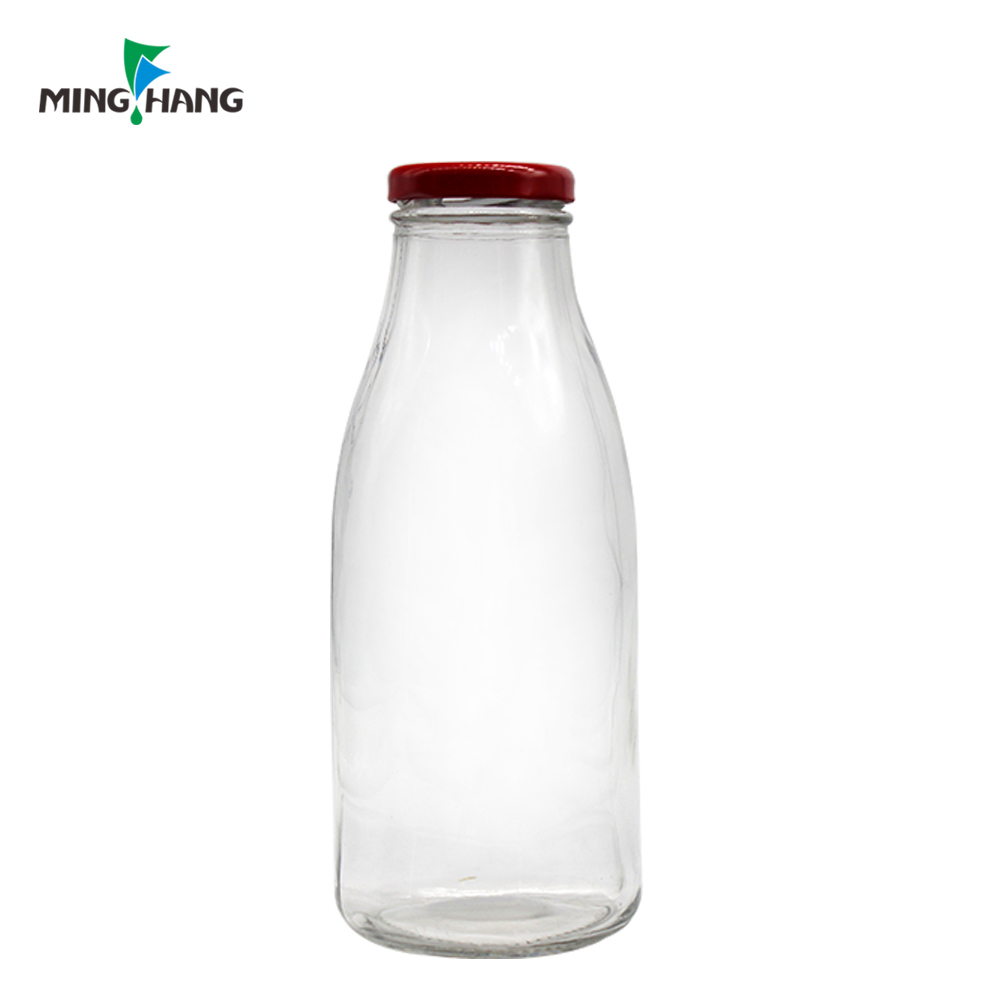Wholesale 1 liter glass milk bottle 100ml 200ml 250ml 500ml glass bottle for milk