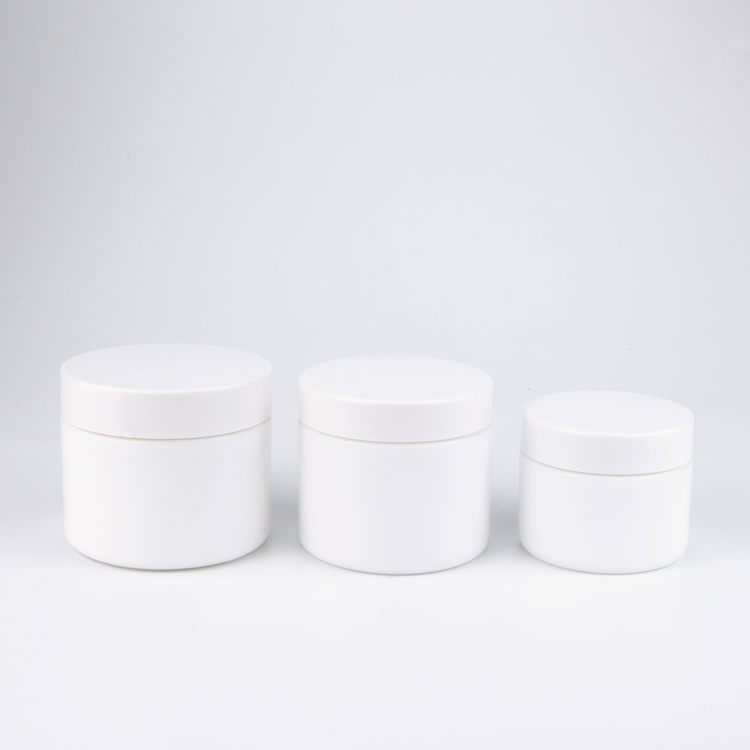 Wholesale 1 oz 2 oz white ceramic cosmetic jars with white lids