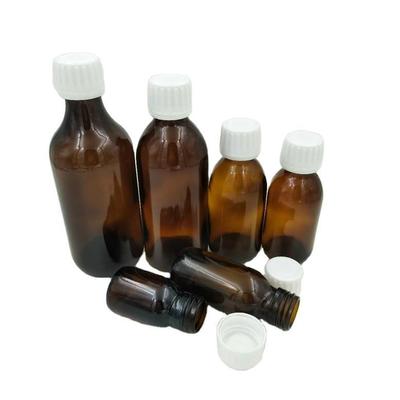 Wholesale 10-100 ml Custom Thc Syrup Bottle 30ml Ml Dark Glass Maple Syrup Glass Bottle