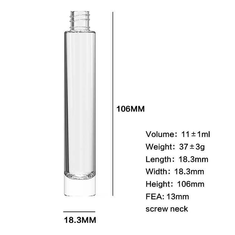 Wholesale 10 Ml Clear Heavy Wall Thick Bottom Perfume 10ml Roller Glass Bottle For Essential Oil