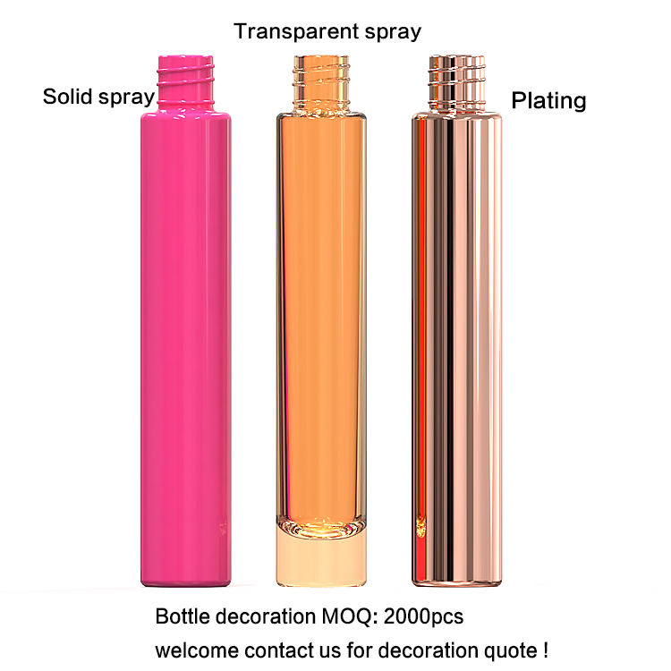 Wholesale 10 Ml Clear Heavy Wall Thick Bottom Perfume 10ml Roller Glass Bottle For Essential Oil