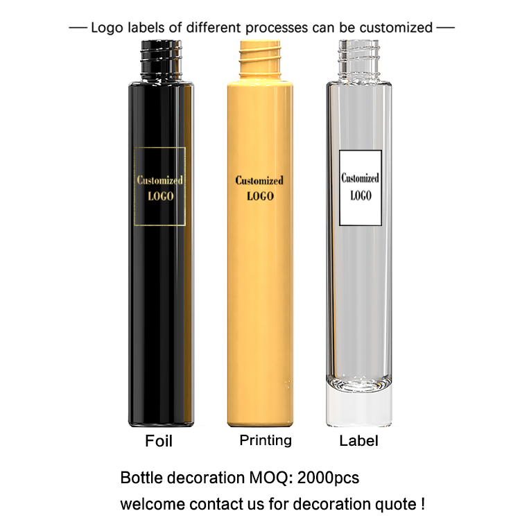 Wholesale 10 Ml Clear Heavy Wall Thick Bottom Perfume 10ml Roller Glass Bottle For Essential Oil
