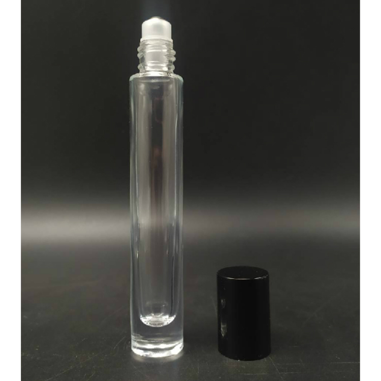 Wholesale 10 Ml Clear Heavy Wall Thick Bottom Perfume 10ml Roller Glass Bottle For Essential Oil