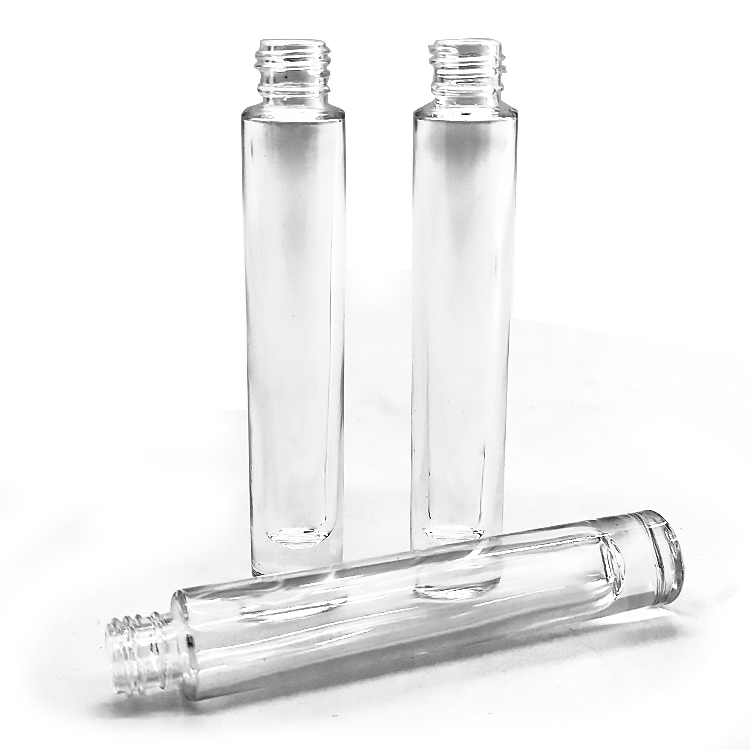 Wholesale 10 Ml Clear Heavy Wall Thick Bottom Perfume 10ml Roller Glass Bottle For Essential Oil