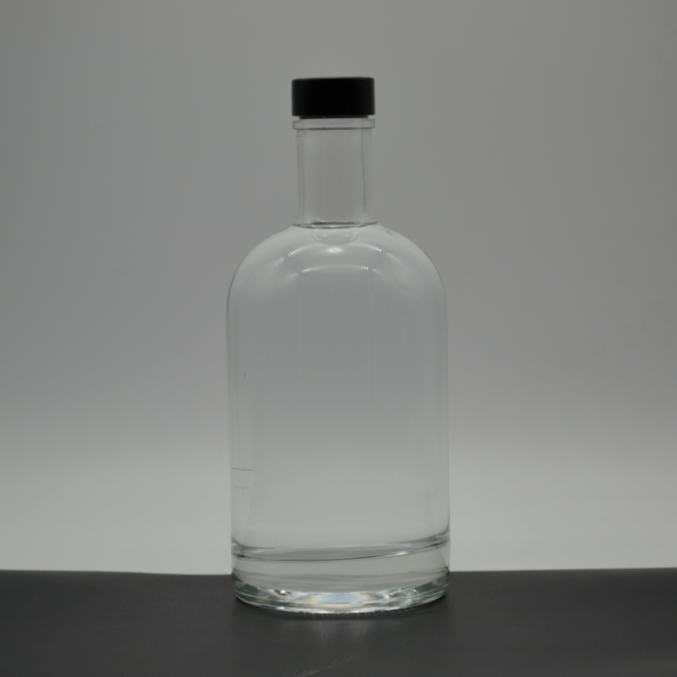 Wholesale 1000ml 750ml 500ml 375ml 200ml 100ml Bottle Glass Gin Whisky Wine Vodka Spirit Glass Bottle for Liquor with Cork