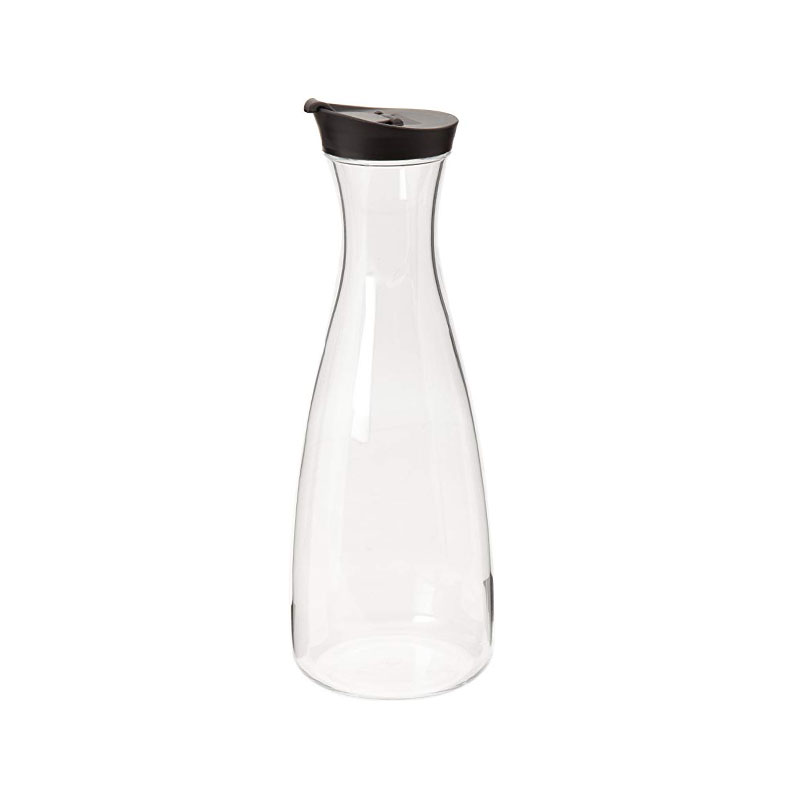 Wholesale 1000ml Clear Empty Glass Juice Milk Bottle For Drinking With Metal Lid