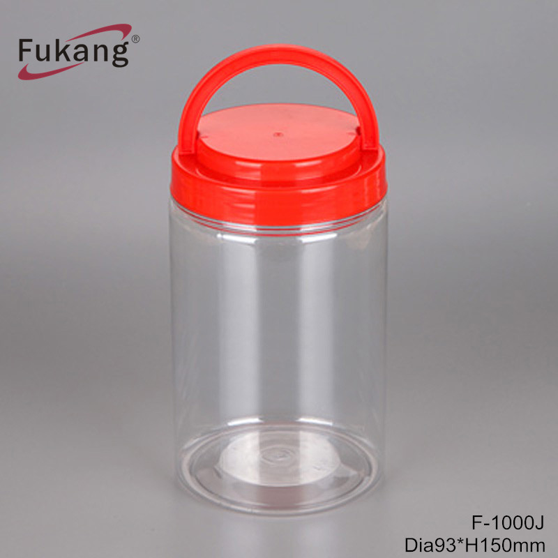 Wholesale 1000ml Food Packaging Container Amber Jar