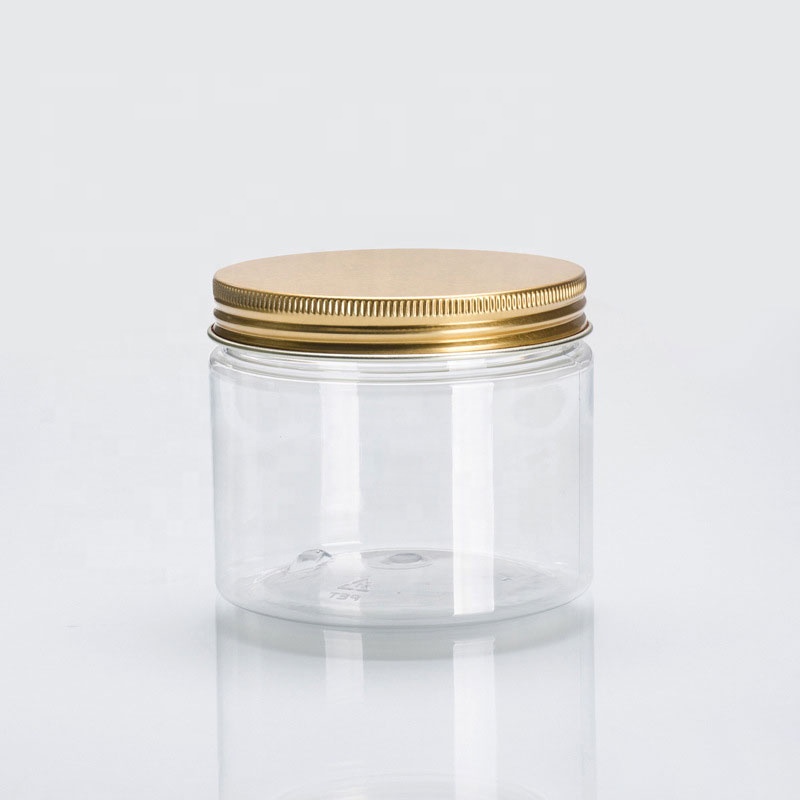 Wholesale 100g 200g 350g Food PET Jar with Aluminum Lid