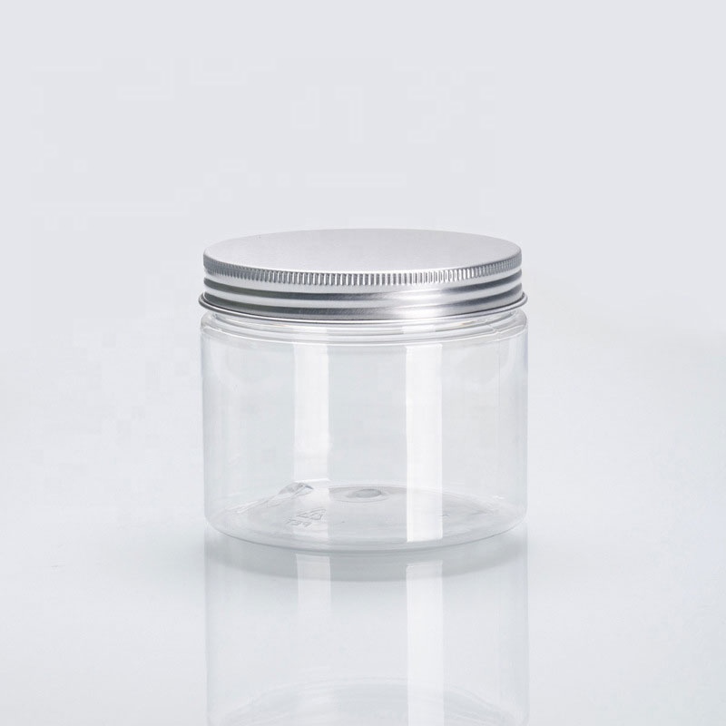 Wholesale 100g 200g 350g Food PET Jar with Aluminum Lid