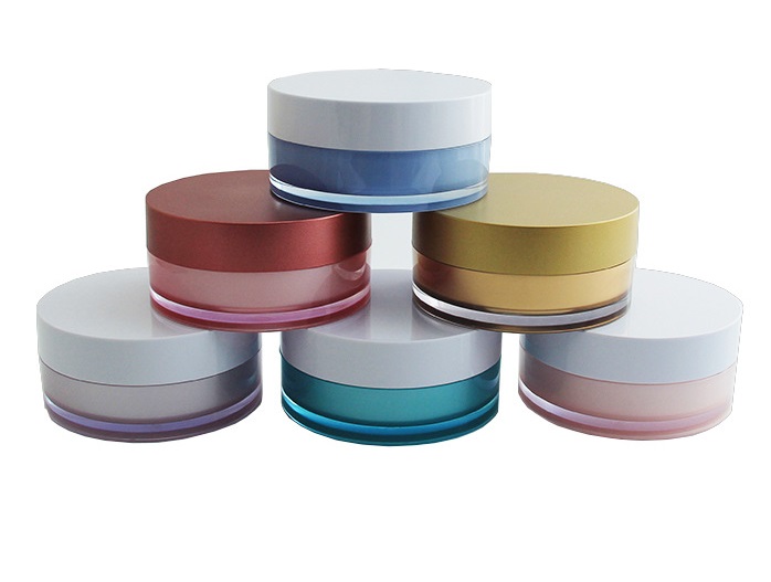 Wholesale 100g custom makeup empty plastic mask jar eye cream jar double-layer cosmetic jar