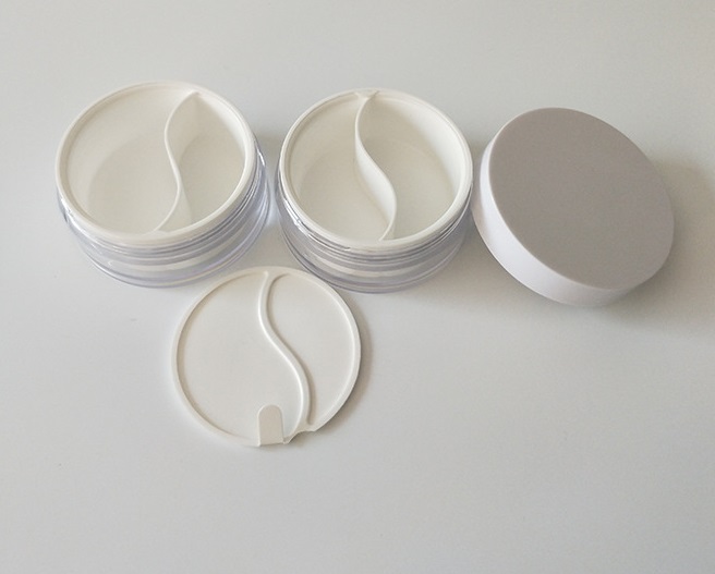 Wholesale 100g custom makeup empty plastic mask jar eye cream jar double-layer cosmetic jar