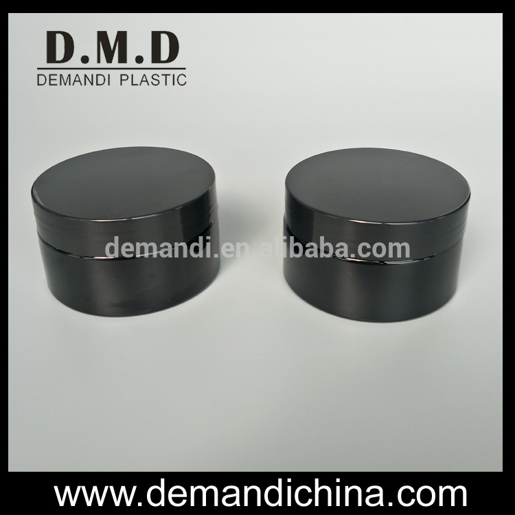 Wholesale 100ml 100grams black PET plastic jar