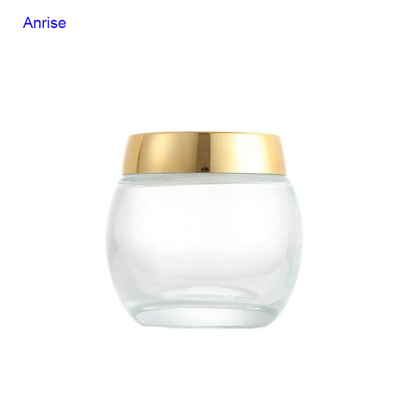 Wholesale 100ml 120ml 150ml 200ml Big Capacity Clear Glass Straight Sided Cosmetic Cream Jars
