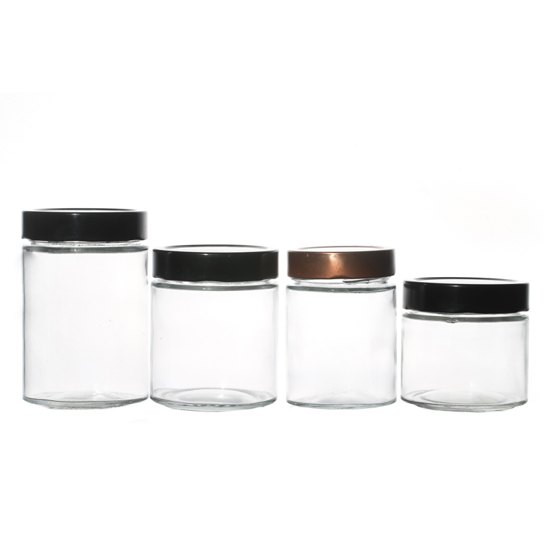 Wholesale 100ml 150ml 200ml 300ml Round Customize Flint Food Glass Jar for Sale