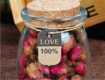 Wholesale 100ml 150ml 200ml Mini Round Clear Storage Glass Jars with Cork Lids for Wedding Gifts