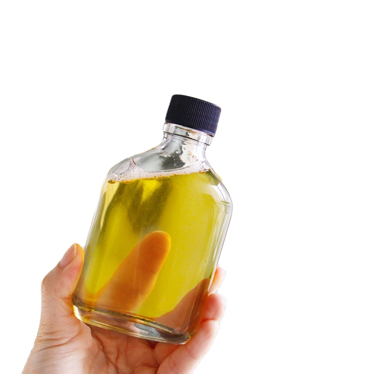 Wholesale 100ml 150ml 250ml Saudi Arabia Flat Kombucha Ice Tea Glass Bottle For Milk Juice Coffee Wine