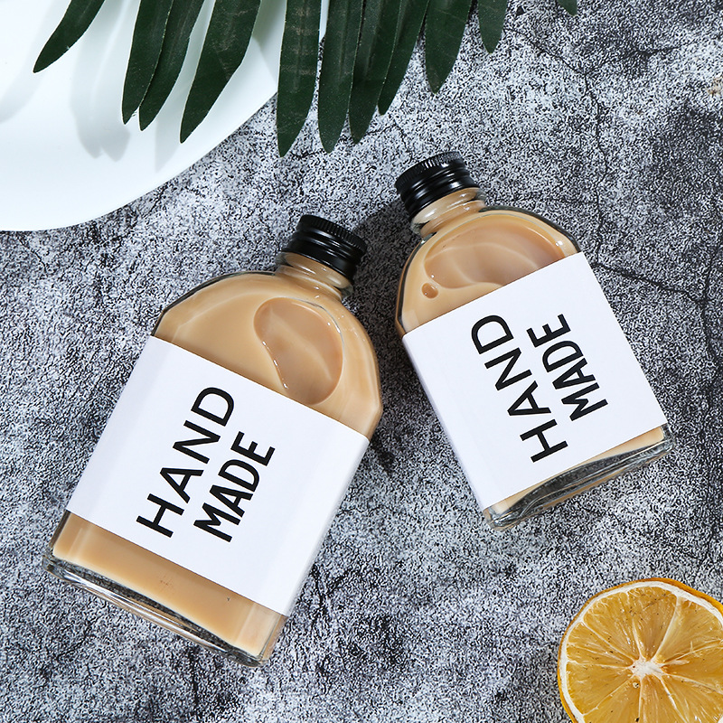 Wholesale 100ml 200ml 250ml 350ml drink bottle glass juice bottle