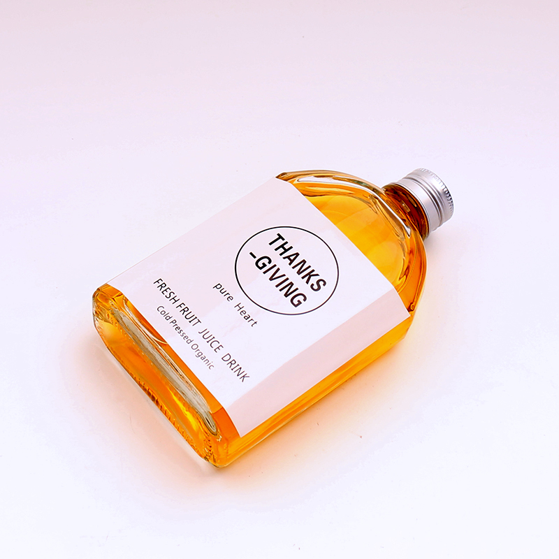 Wholesale 100ml 200ml 250ml 350ml transparent Glass Bottle Milk tea Bottle Beverage Glass Bottle with Screw Cap