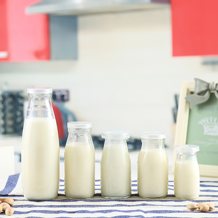 Wholesale 100ml 200ml 250ml 500ml 1000ml Milk glass bottle