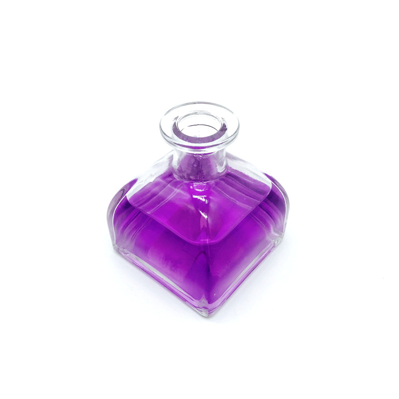 Wholesale 100ml 250ml high quality empty aroma reed diffuser glass bottle with glass top