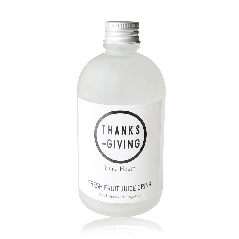 Wholesale 100ml 280 ml 350 ml 500ml Transparent or Matte New style glass Beverage Juice drink bottle