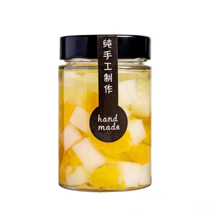 Wholesale 100ml-750ml 8oz Round Wide Mouth Empty Clear Storage Glass Canning Jars With Metal Lid in Bulk