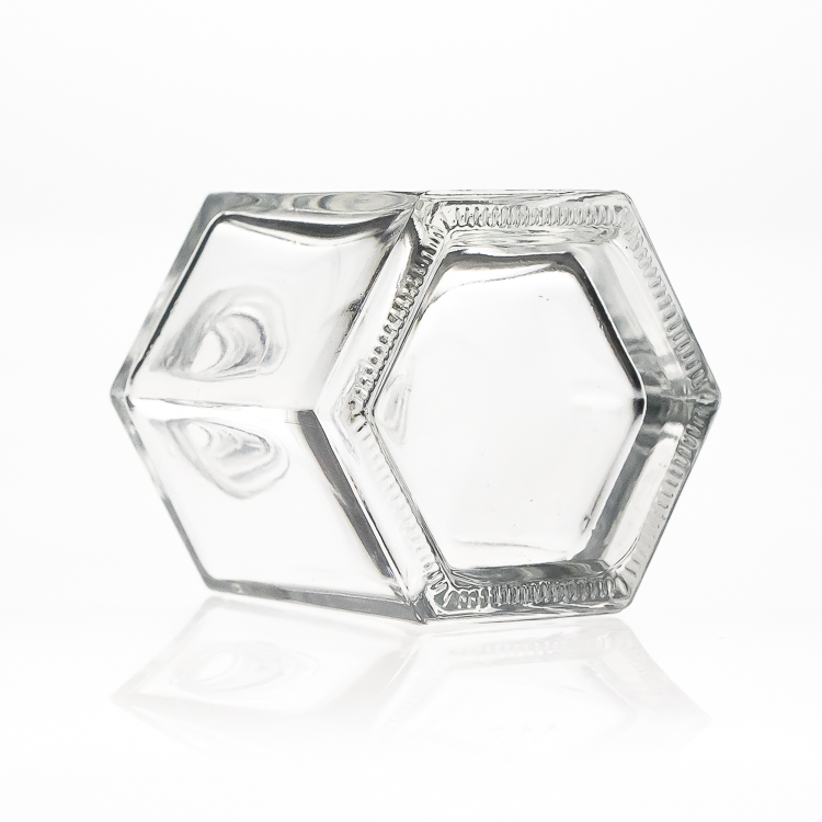 Wholesale 100ml Clear Empty Hexagonal Perfume Reed Diffuser Glass Bottle