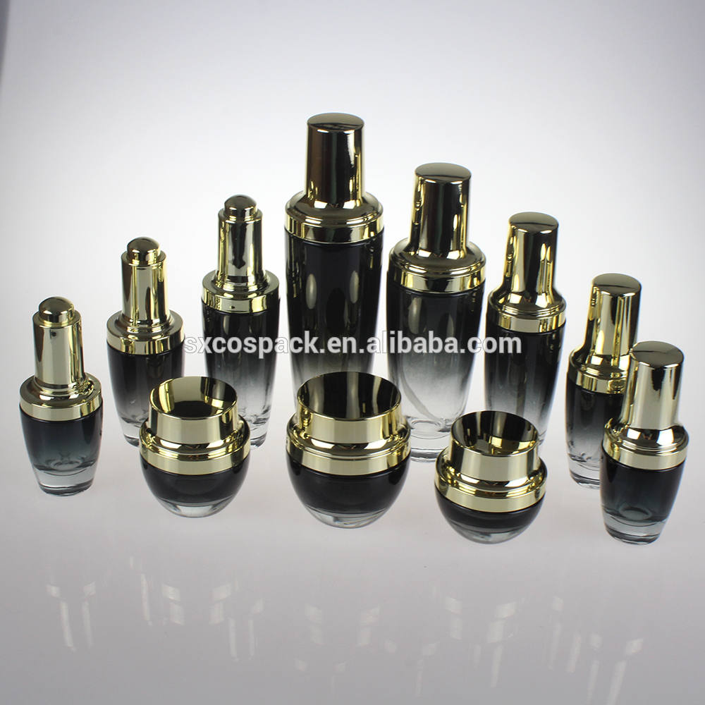 Wholesale 100ml Empty Pump Hair Oil Glass Bottles, Luxury Cosmetic Lotion Pump Bottle Packaging