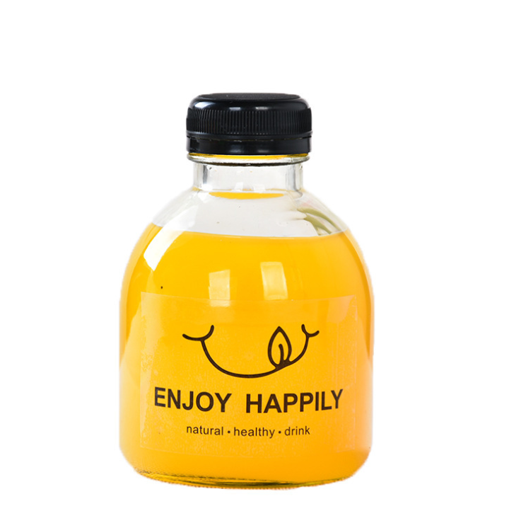 Wholesale 100ml Juice Jar Cold Brew Coffee Beverage Drinking Glass Milk Bottle Plastic Bottle