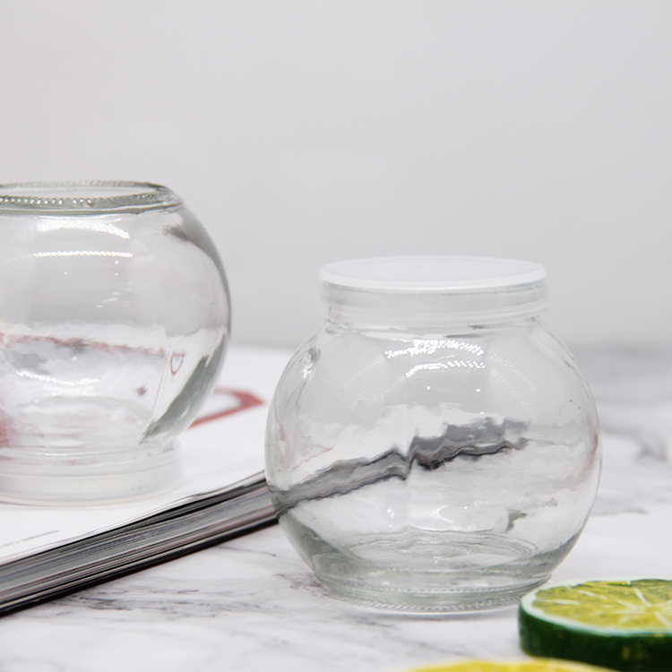 Wholesale 100ml Round Empty Storage Milk Pudding Bottle Glass Yogurt Jars