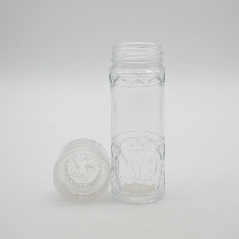 Wholesale 100ml clear spice packaging bottle salt