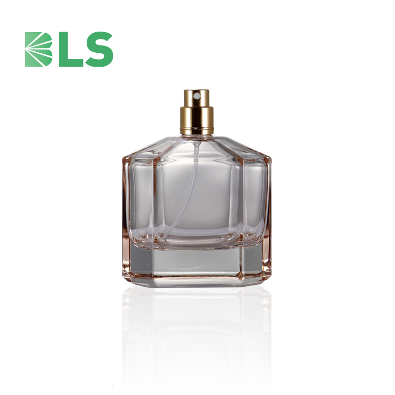 Wholesale 100ml round perfume spray bottle glass cosmetic containers empty glass bottle with spray mist cap