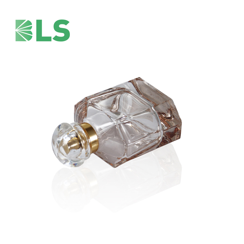 Wholesale 100ml round perfume spray bottle glass cosmetic containers empty glass bottle with spray mist cap