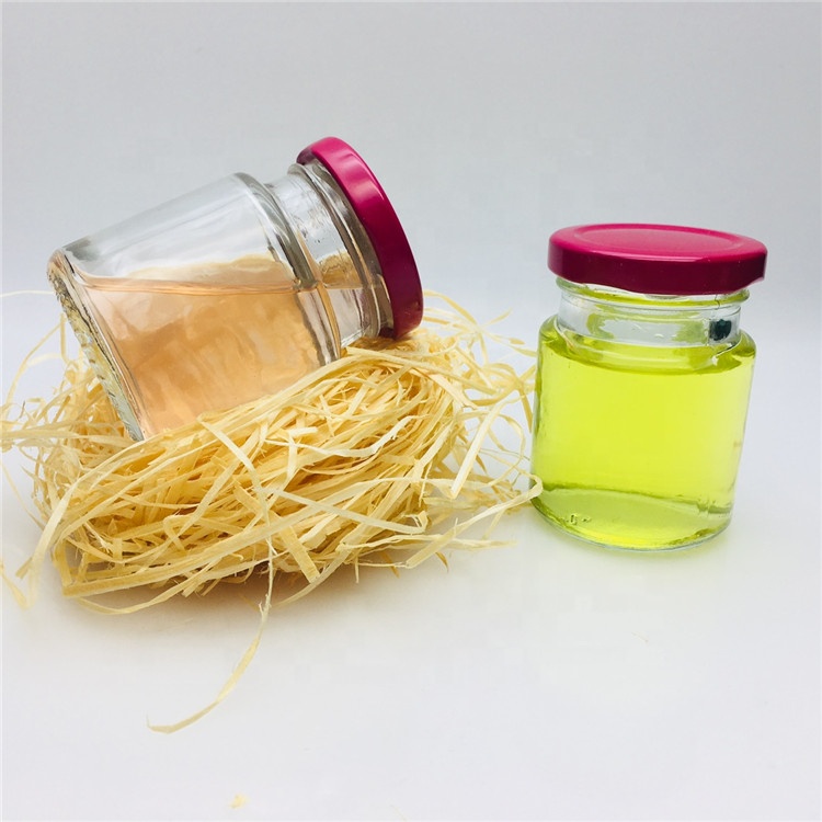 Wholesale 100ml200ml custom mini airtight glass jar and metal lids for honey round bird's nest glass bottle