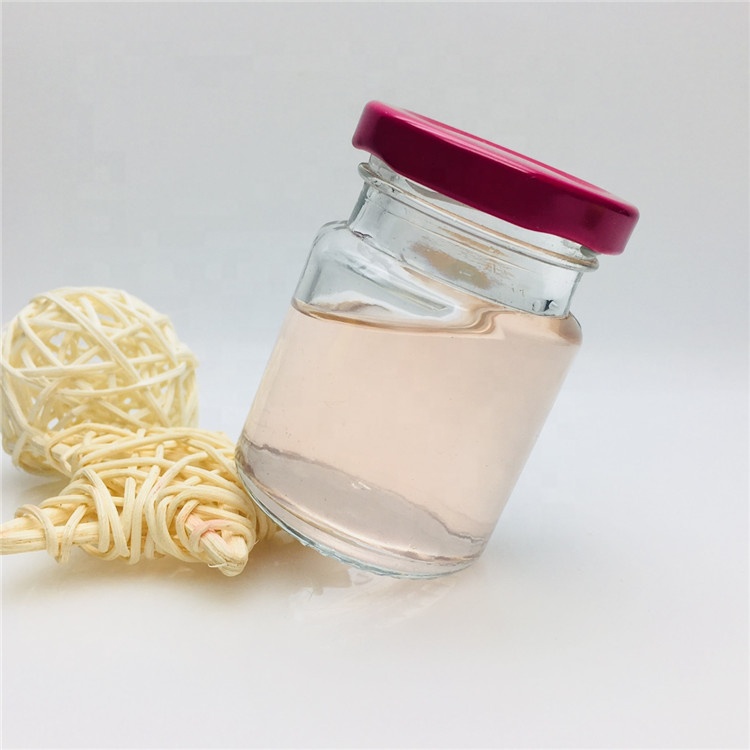 Wholesale 100ml200ml custom mini airtight glass jar and metal lids for honey round bird's nest glass bottle