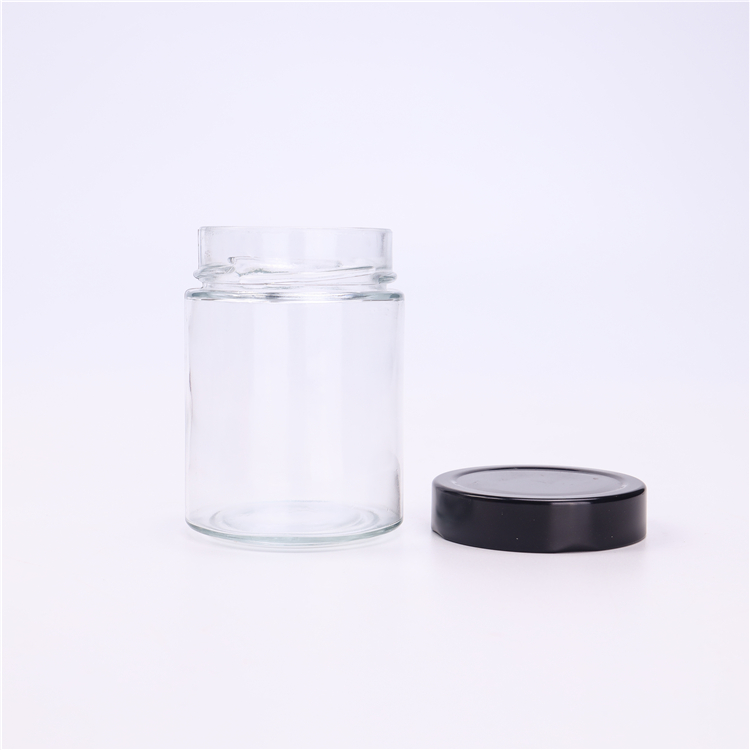 Wholesale 106ml 106ml 212ml 314ml 580ml Ergo Jar Food Glass Honey Jars With Deep Metal Lid