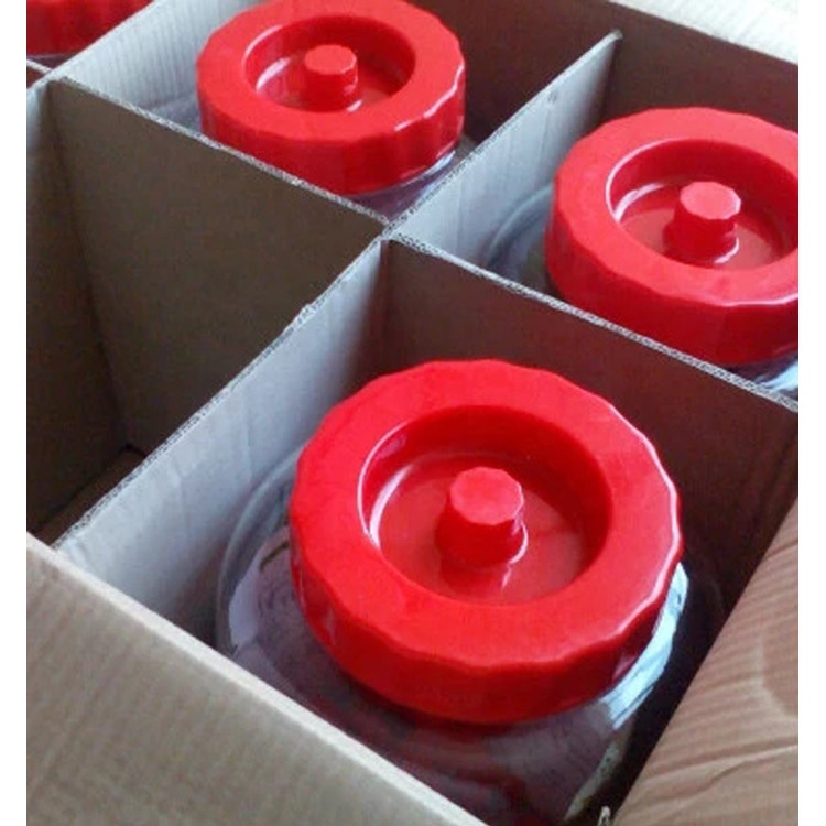Wholesale 10L brewing wine glass jar sealed fermenter storage glass jar with plastic lid with tap