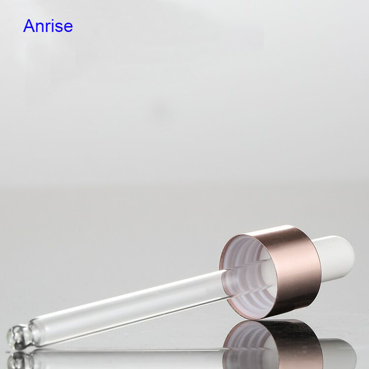 Wholesale 10ml 15ml 20ml 30ml 50ml 100ml White Frosted Essential oil Serum Glass Bottle with Rose Gold Dropper Cap